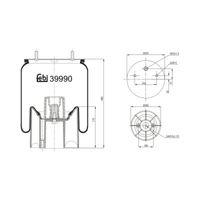 Febi Bilstein Air Spring Meritor Ror Oe Reference