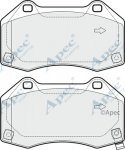 PAD1893 - Apec Brake Pad Set Front 3Y36K Warranty