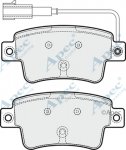 PAD1776 - Apec Brake Pad Set Rear 3Y36K Warranty