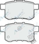 PAD1637 - Apec Brake Pad Set Rear 3Y36K Warranty