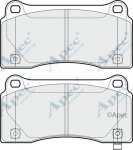 PAD1746 - Apec Brake Pad Set Rear 3Y36K Warranty