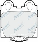 PAD1126 - Apec Brake Pad Set Rear 3Y36K Warranty
