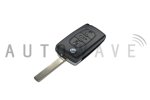 Autowave Peugeot/Citroen 3 Button Flip Remote VA2 Blade - AUTKC060