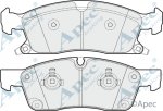 PAD1770 - Apec Brake Pad Set Front 3Y36K Warranty