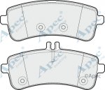 PAD2023 - Apec Brake Pad Set Rear 3Y36K Warranty