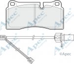 PAD1996 - Apec Brake Pad Set Rear 3Y36K Warranty