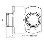 Febi Bilstein Brake Disc 172997