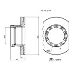 Febi Bilstein Brake Disc 172998