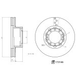 Febi Bilstein Brake Disc 173146