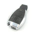 Autowave Mercedes-Benz 3 Button Chrome IR/Keyless Remote Case - AUTKC013