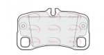 PAD1679 - Apec Brake Pad Set Rear 3Y36K Warranty