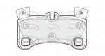 PAD1671 - Apec Brake Pad Set Rear 3Y36K Warranty
