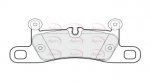PAD2043 - Apec Brake Pad Set Rear 3Y36K Warranty