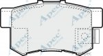 PAD1010 - Apec Brake Pad Set Rear 3Y36K Warranty