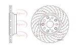 DSK2830 - Apec Brake Disc Single Rear RH 3Y36K Warranty