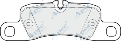 PAD1665 - Apec Brake Pad Set Rear 3Y36K Warranty