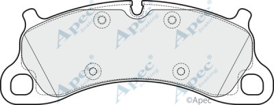 PAD1947 - Apec Brake Pad Set Front 3Y36K Warranty