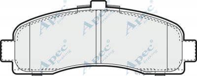 PAD800 - Apec Brake Pad Set Front 3Y36K Warranty