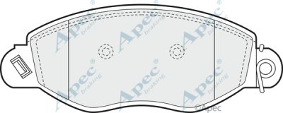 PAD1183 - Apec Brake Pad Set Front 3Y36K Warranty