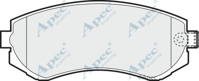 PAD1147 - Apec Brake Pad Set 3Y36K Warranty