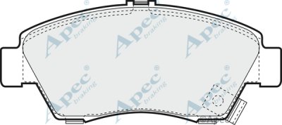 PAD815 - Apec Brake Pad Set Front 3Y36K Warranty