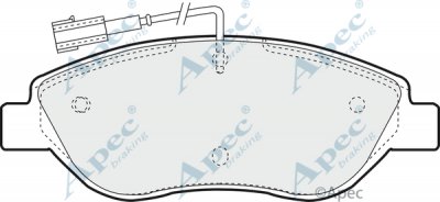 PAD1275 - Apec Brake Pad Set Front 3Y36K Warranty