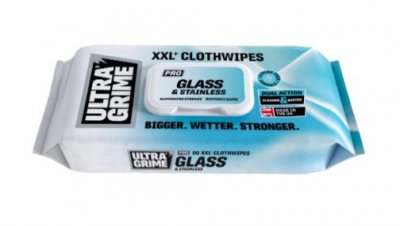 Ultra Grime Pro XXL Glass & Stainless Cloth Wipes (Pack of 50)