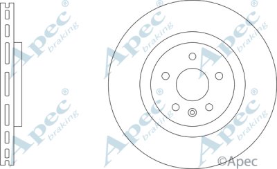 DSK3445 - Apec Brake Disc Single 3Y36K Warranty