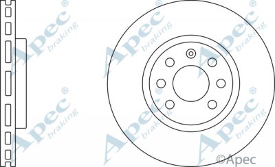 DSK2188 - Apec Brake Disc Single Front 3Y36K Warranty