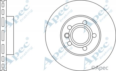 DSK939 - Apec Brake Disc Single Front 3Y36K Warranty