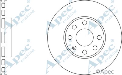 DSK809 - Apec Brake Disc Single Front 3Y36K Warranty