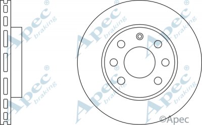 DSK2059 - Apec Brake Disc Single Front 3Y36K Warranty