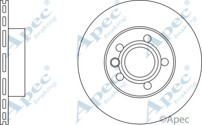 DSK779 - Apec Brake Disc Single Front 3Y36K Warranty