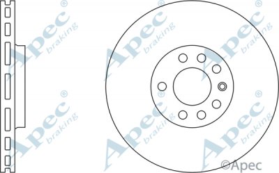 DSK2275 - Apec Brake Disc Single Front 3Y36K Warranty