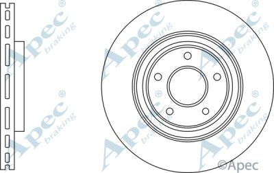 DSK3227 - Apec Brake Disc Single Front 3Y36K Warranty