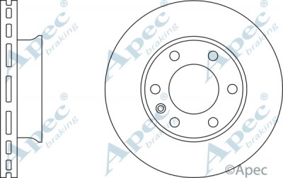 DSK2448 - Apec Brake Disc Single Front 3Y36K Warranty