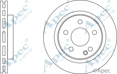 DSK3150 - Apec Brake Disc Single Front 3Y36K Warranty