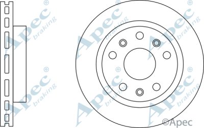 DSK3143 - Apec Brake Disc Single Front 3Y36K Warranty