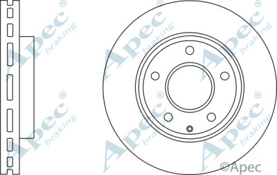 DSK3044 - Apec Brake Disc Single Front 3Y36K Warranty