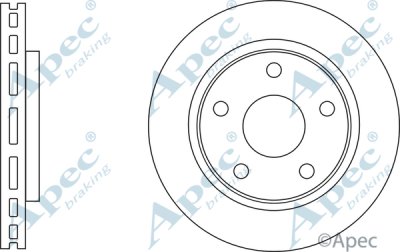 DSK3160 - Apec Brake Disc Single Front 3Y36K Warranty