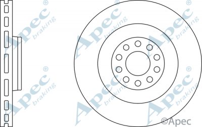 DSK2474 - Apec Brake Disc Single 3Y36K Warranty