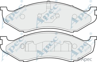 PAD852 - Apec Brake Pad Set Front 3Y36K Warranty