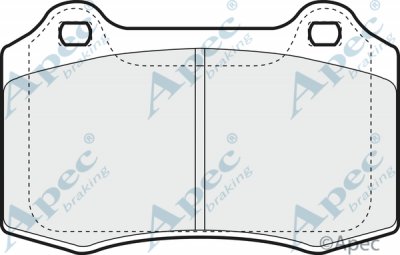 PAD1271 - Apec Brake Pad Set 3Y36K Warranty