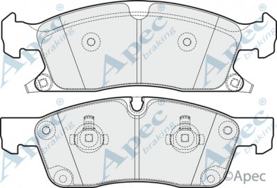 PAD1770 - Apec Brake Pad Set Front 3Y36K Warranty