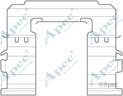 KIT1141 - Apec Pad Fitting Kit Front 3Y36K Warranty