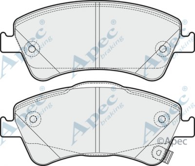 PAD1646 - Apec Brake Pad Set Front 3Y36K Warranty