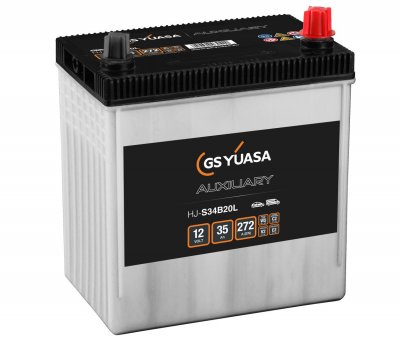 Yuasa HJ-S34B20L Auxiliary AGM Battery