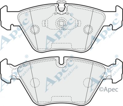 PAD1065 - Apec Brake Pad Set Front 3Y36K Warranty