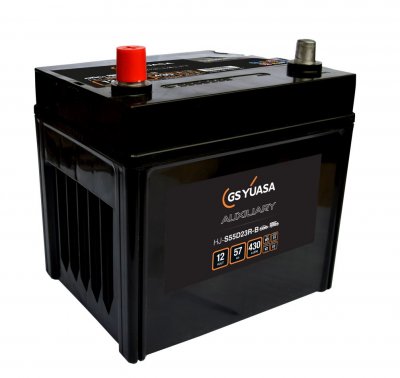 Yuasa HJ-S55D23R-B Auxiliary AGM Battery