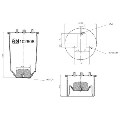 Febi Bilstein Air Spring 102808